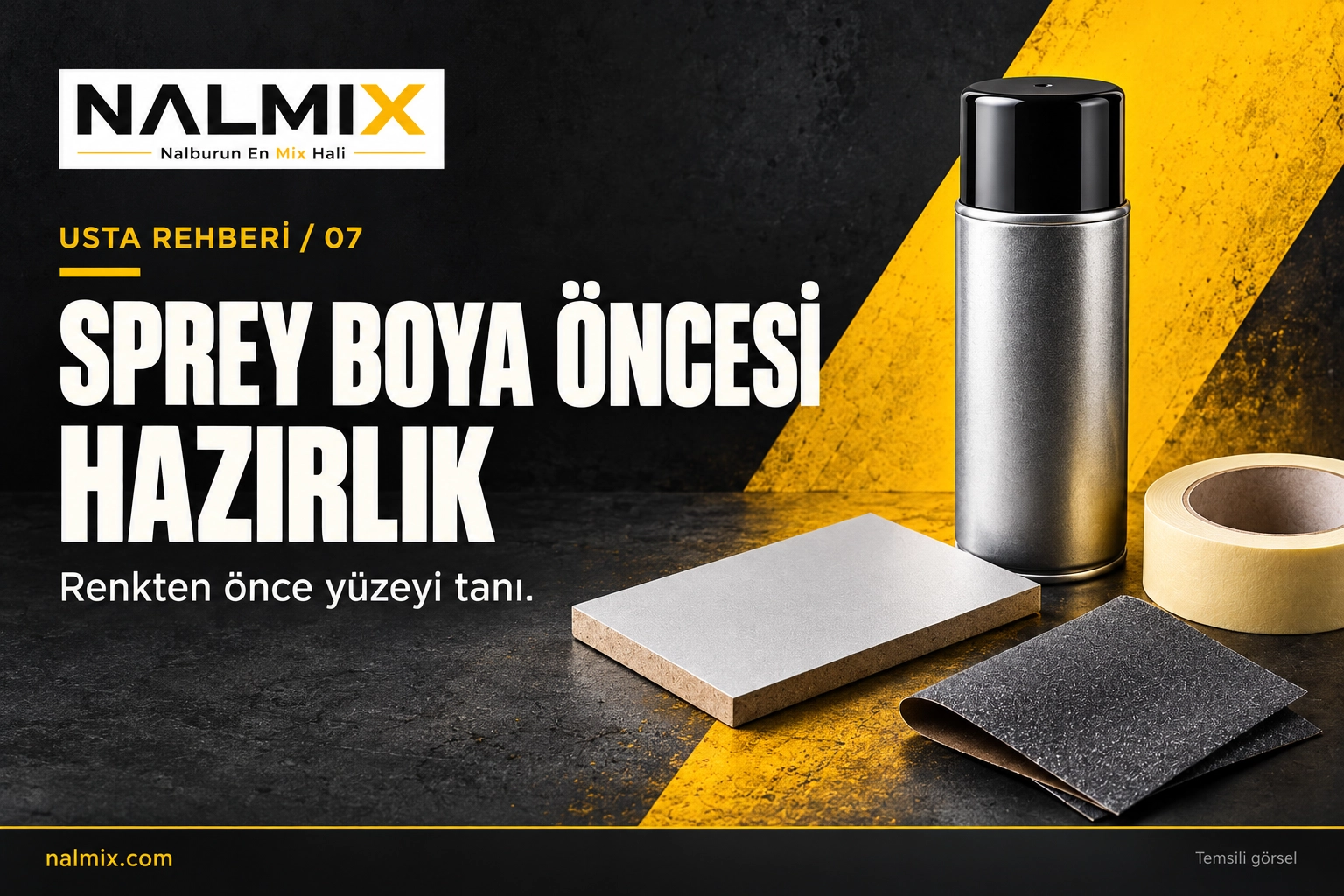 Sprey Boya Öncesi Hazırlık: Renkten Önce Yüzeyi Tanıyın