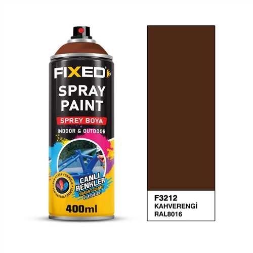 Fixed Sprey Boya Akrilik Kahverengi RAL8016 400 ML