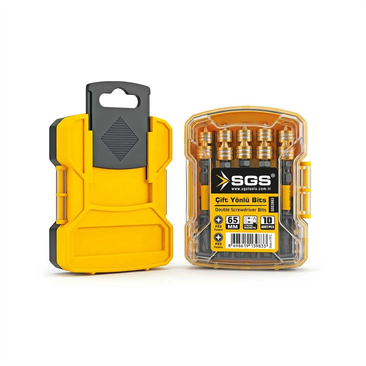 SGS Manyetik Çift Yönlü Bits Uç PZ2 65 mm Black-Pro