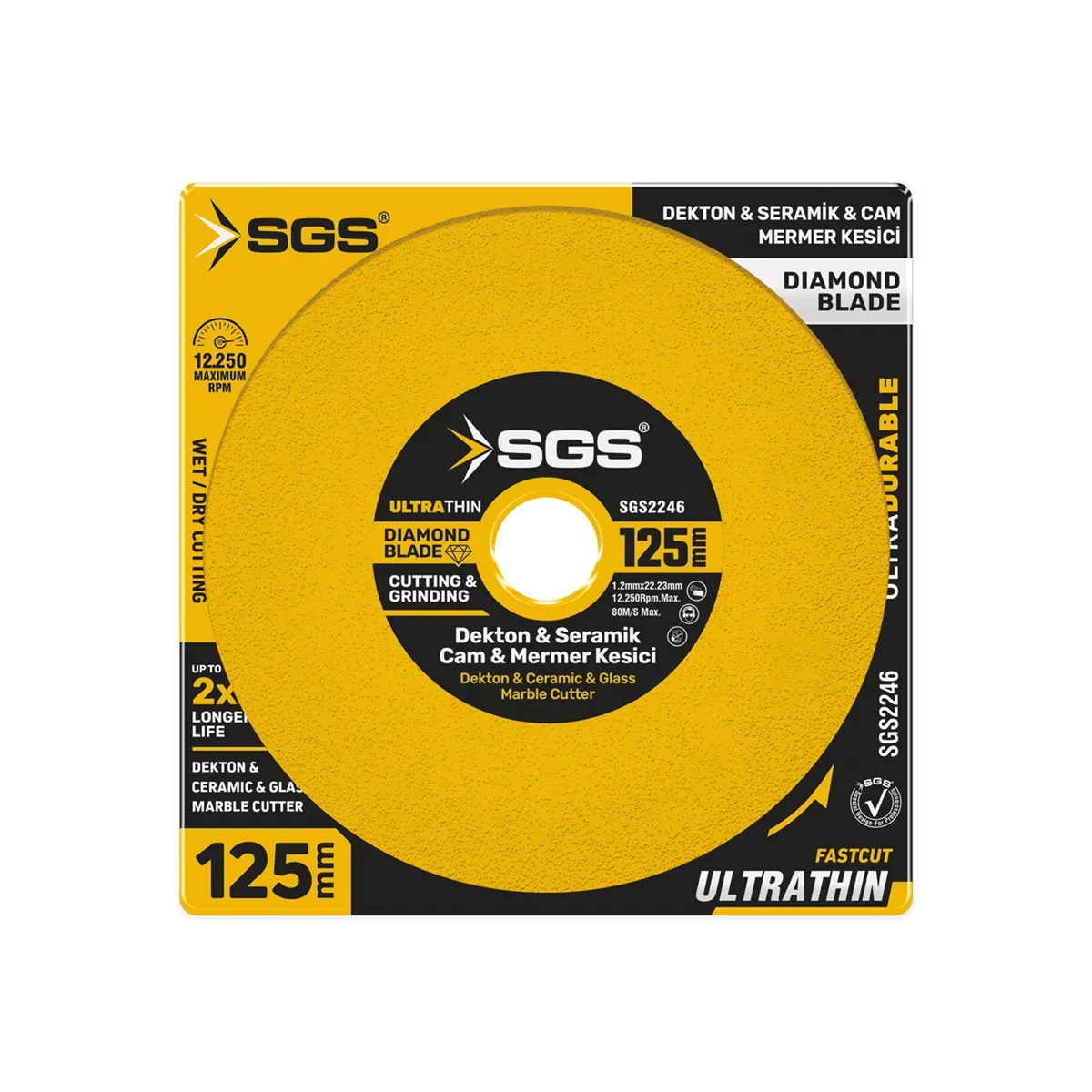 SGS 2246 Hassas Elmas Kesici 125 mm