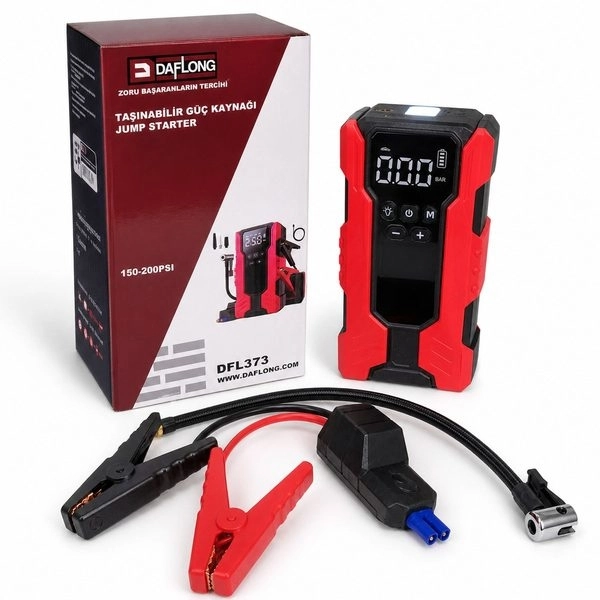 DAFLONG DFL373 TAŞINABİLİR GÜÇ KAYNAĞI JUMP STARTER 150-200PSI