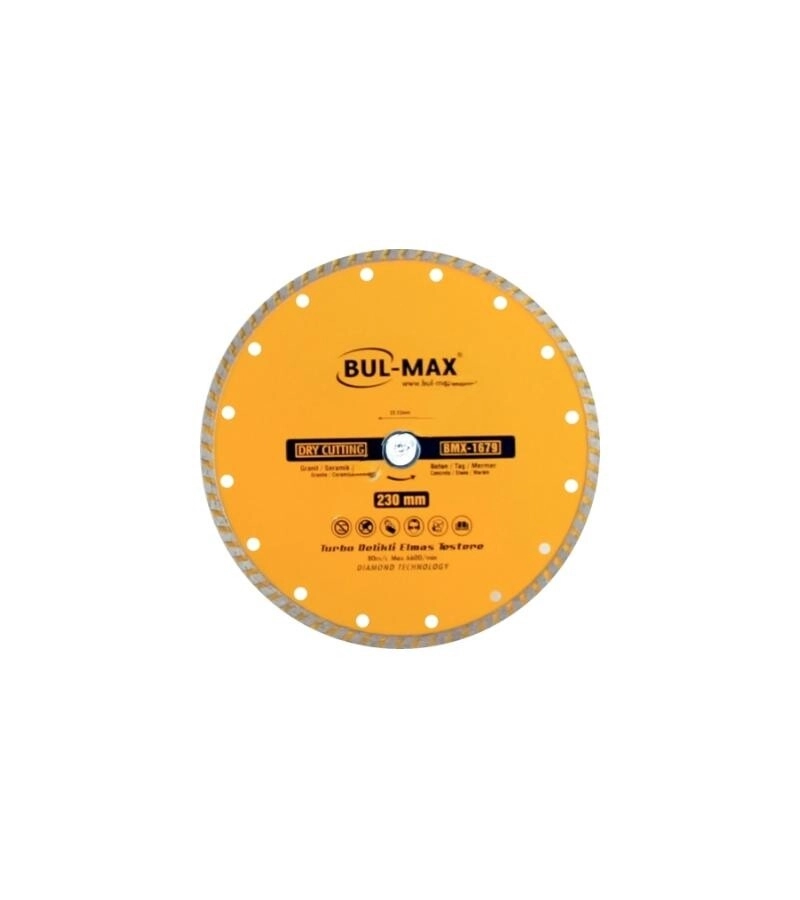 BUL-MAX DELİKLİ TURBO ELMAS TESTERE 125 MM BMX-1677