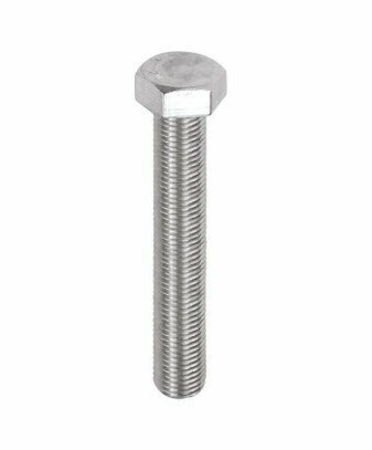8.8 Kalite Beyaz Çelik Cıvata M10x50 mm