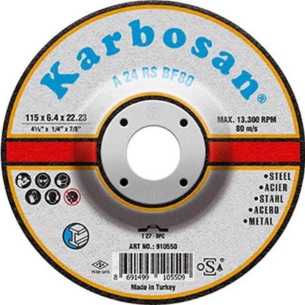 KARBOSAN METAL TAŞLAMA TAŞI 180X6,4X22 MM KARBOSAN-910570