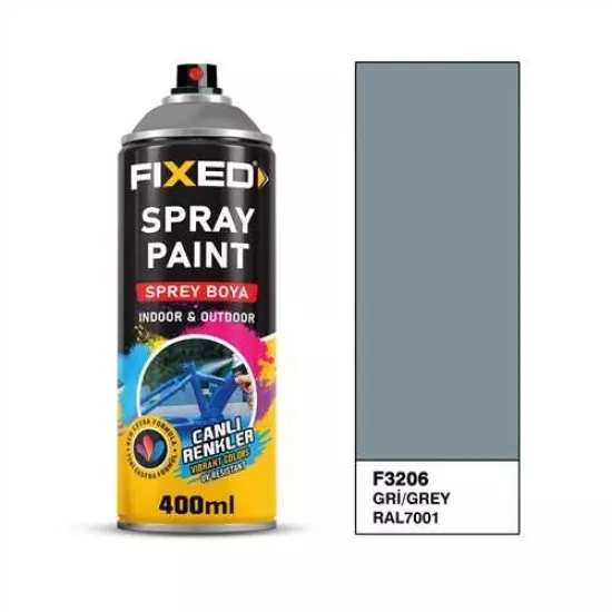 Fixed Sprey Boya Gri RAL7001 400 ML