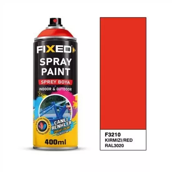 Fixed Sprey Boya Trafik Kırmızı RAL3020 400 ML