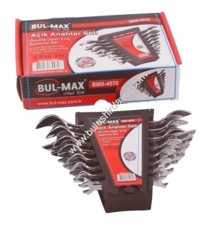 BUL-MAX 8 PARÇA AÇIK AĞIZ ANAHTAR SETİ BMX-4570 | NALMİX