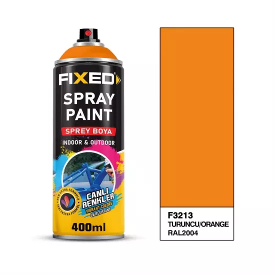 FIXED Akrilik Sprey Boya Turuncu RAL2004 400 ml